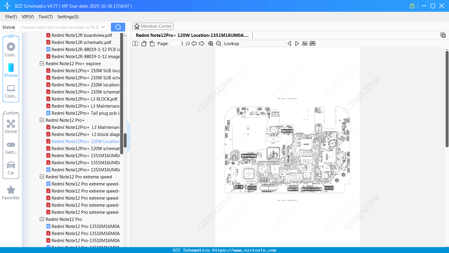 Xiaomi Redmi Note12Pro+ 120W Location-1351M16UM0A